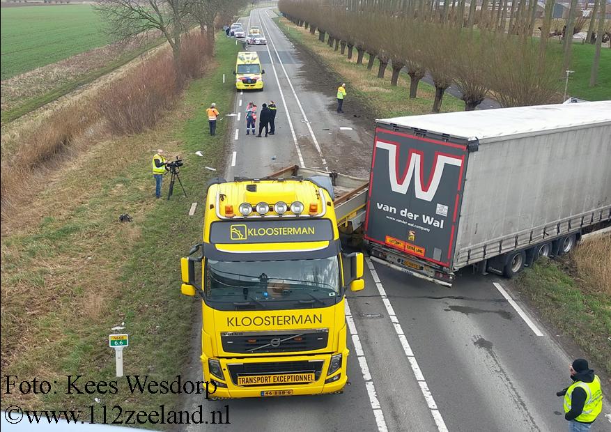 flink ongeval op Bernhardweg in ’s Gravenpolder