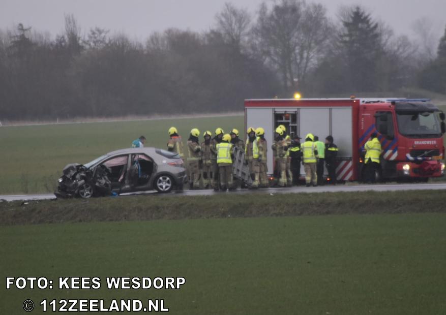 Zwaar ongeval op weg bij terhole