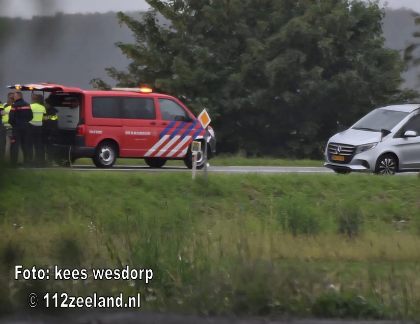 Auto komt  in botsing met een groep fietsers (grip2)