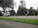 Auto uit de bocht Middelburg .